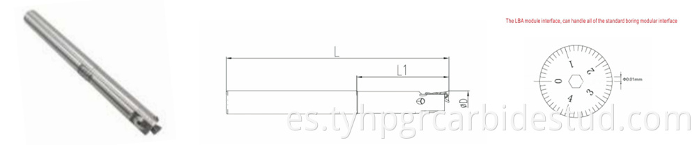 Small Diameter Finish Boring Head With Straight Shank6 1 3 8